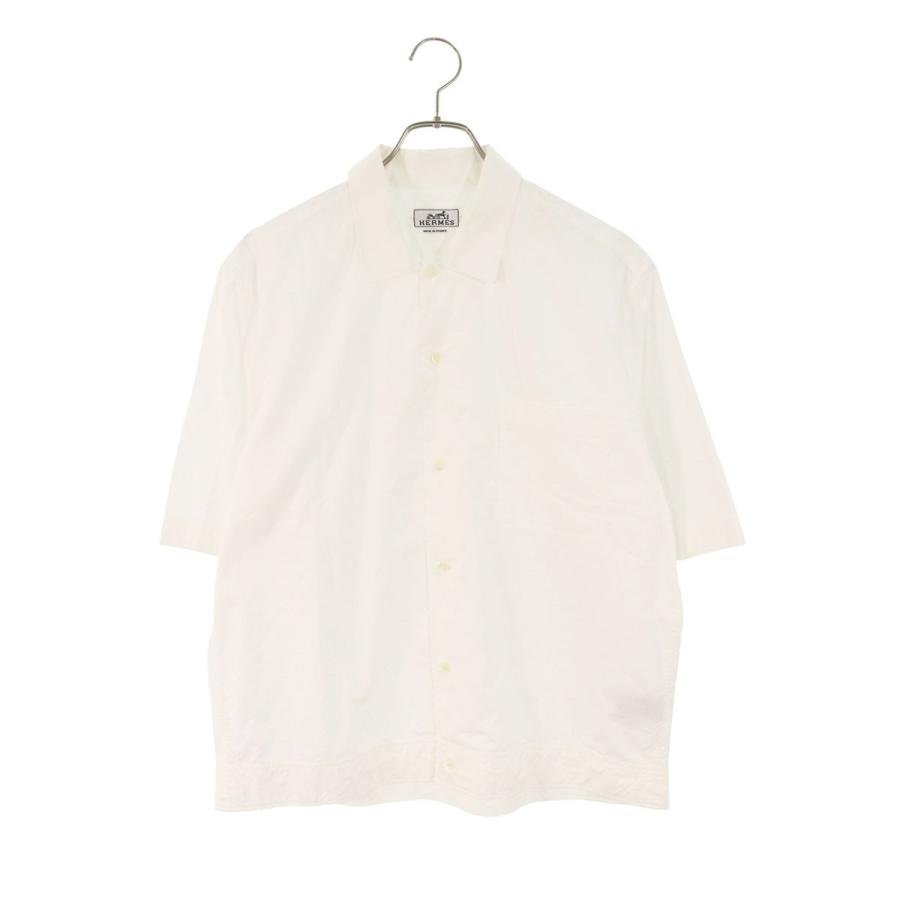 エルメス サイズ:40 総柄コットン半袖シャツ 中古 BS99 HERMES（エルメス） 半袖シャツ サイズ:40 総柄コットン半袖シャツ