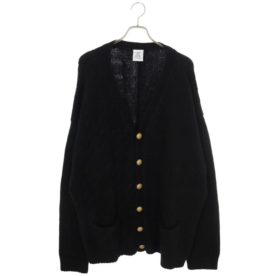 ヴェトモン サイズ:XL 24AW UA65KN276B スピリットVボタンカーディガン 新古品 BS55 VETEMENTS（ヴェトモン） サイズ:XL 24AW UA65KN276B スピリットV