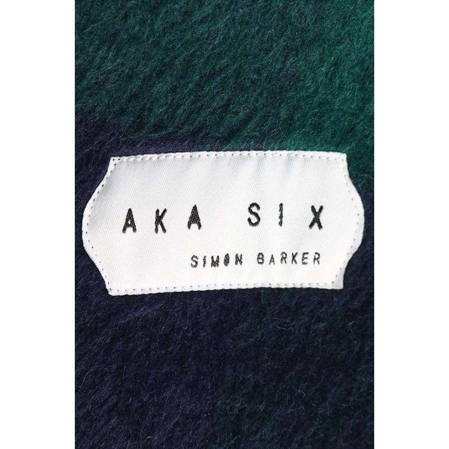 エーケーエーシックス サイズ:XL  CB13 ウールポリチェック柄カーディガン 中古 BS99 エーケーエーシックス サイズ:XL CB13 ウールポリチェック柄