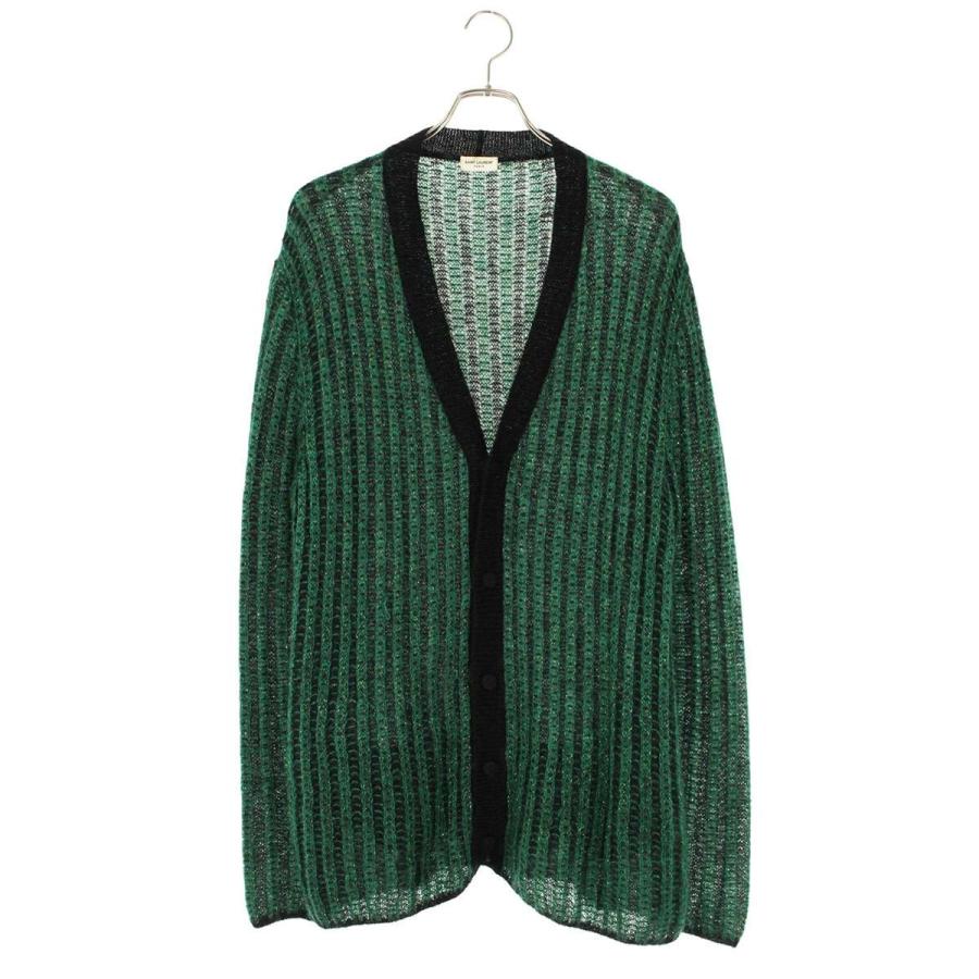 サンローランパリ サイズ:M  645810 YAXF2 モヘアボーダーカーディガン 中古 SS13 SAINT LAURENT サンローランパリ サイズ:M 645810 YAXF2 モヘア