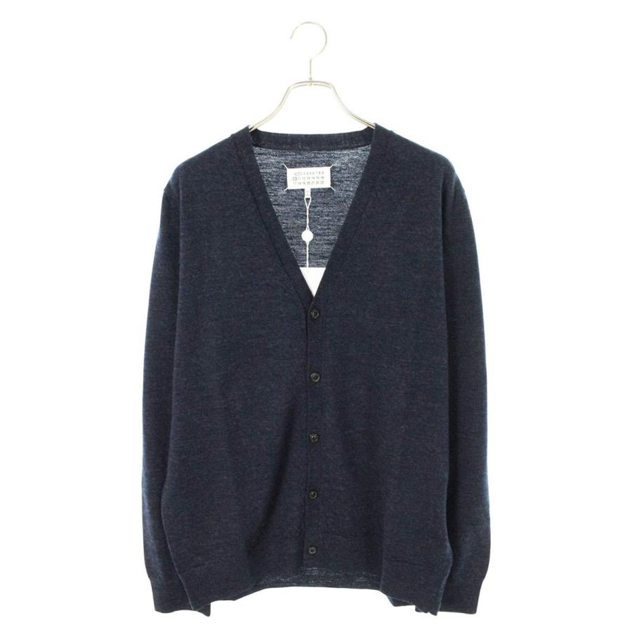 メゾンマルジェラ サイズ:L  25AW  S50HP0027 12G エルボーパッチ ウールカーディガン 新古品 SB01 Maison Margiela（メゾンマルジェラ） サイズ:L 25AW S50HP0027 12G