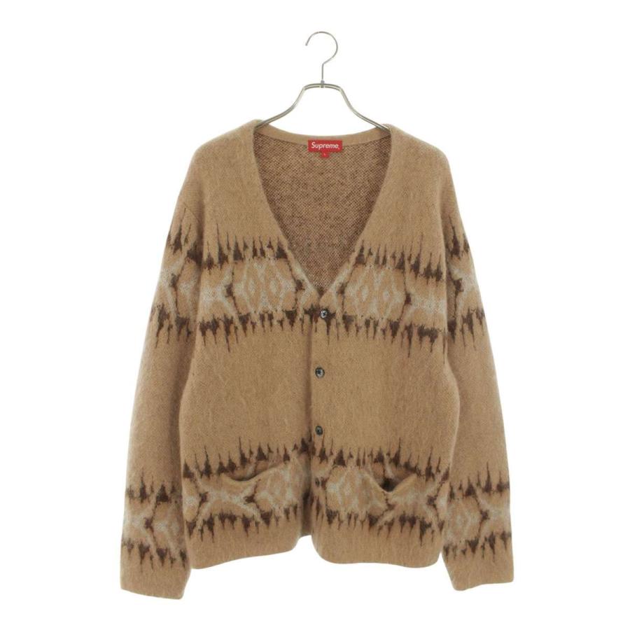 supreme abstract mohairサイズL Supreme（シュプリーム） カーディガン サイズ:L 22AW Abstract Stripe