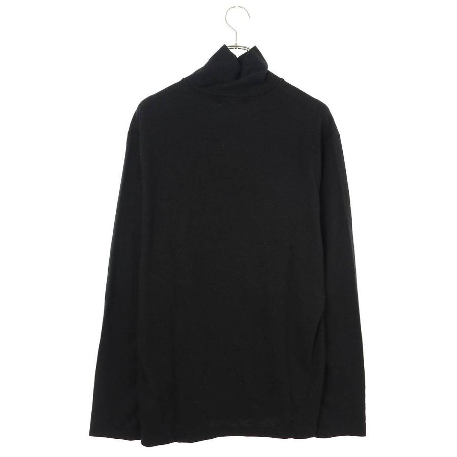 ヨウジヤマモトプールオム YOHJI YAMAMOTO POUR HOMME HK-T11-173 サイズ:3 タートルネックウールニットカットソー 中古 BS99｜rinkan｜02