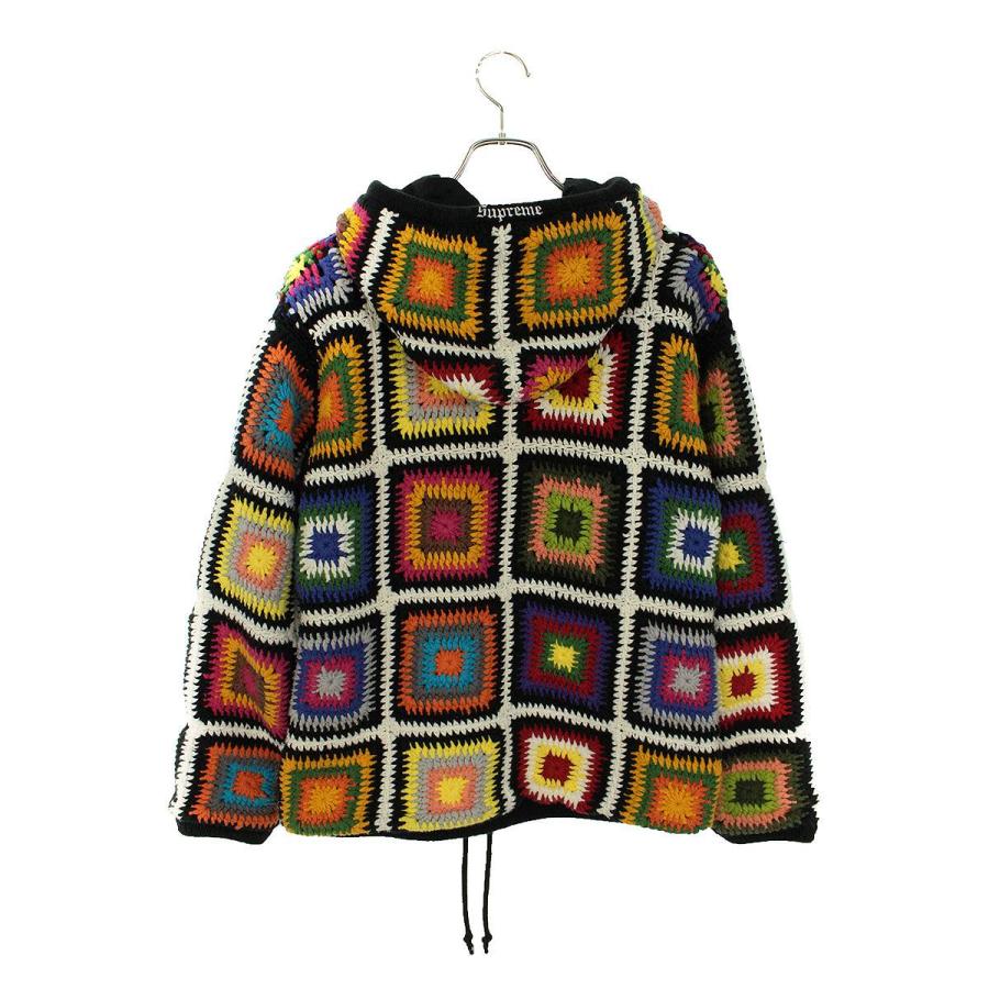 シュプリーム SUPREME Crochet Hooded Zip Up Sweater サイズ:S ジップアップフーデッドニット 中古 BS99｜rinkan｜02