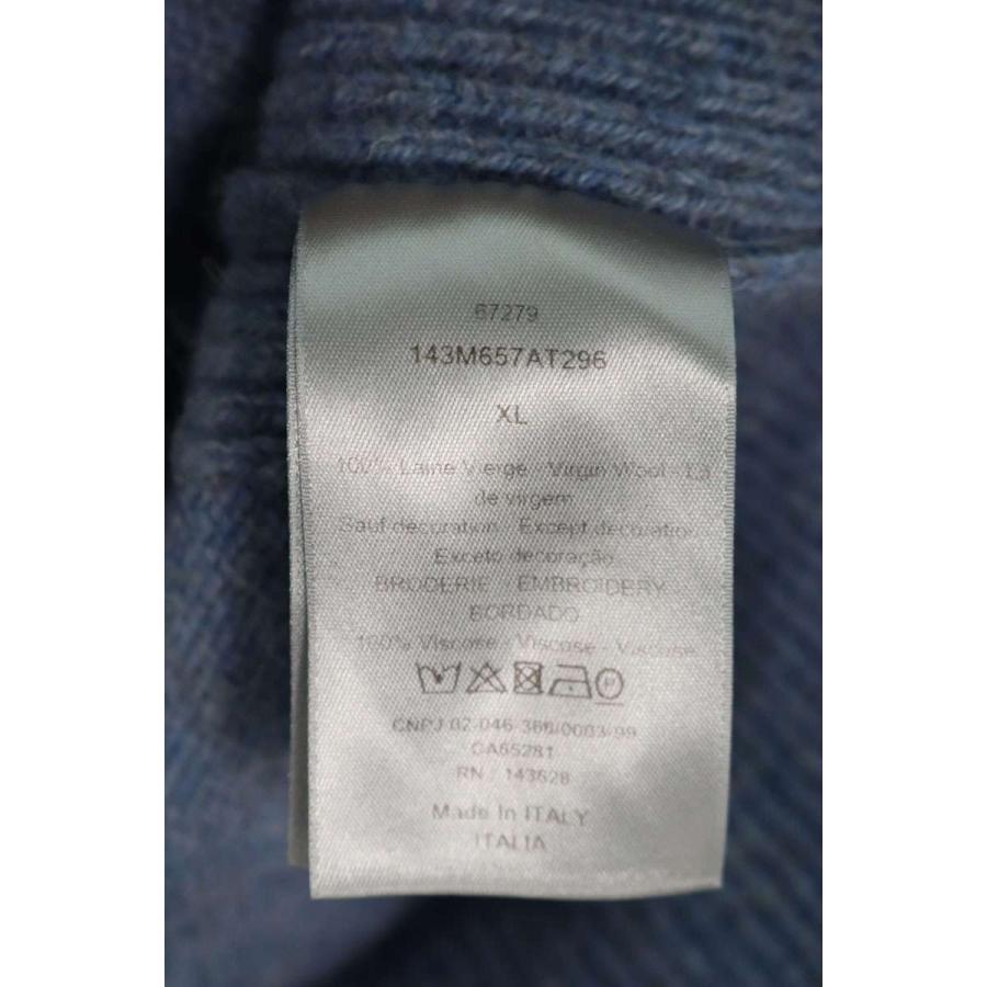 ディオール ニット 21AW 143M657AT296 サイズ:XL ロゴ刺繍クルー ディオール ニット 21AW 143M657AT296 サイズ:XL ロゴ刺繍クルー