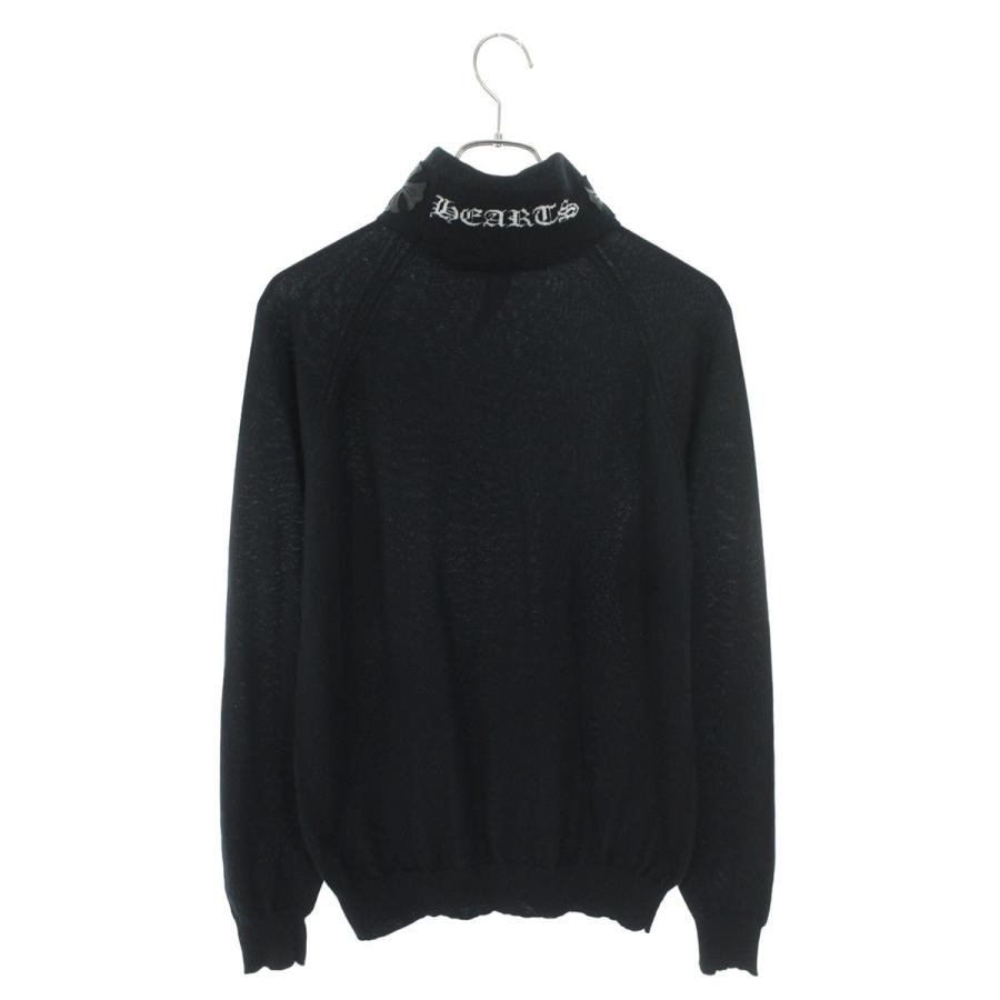 CHROME HEARTS クロムハーツ ニット サイズ:XS CHレザーパッチ CHROME HEARTS クロムハーツ ニット サイズ:XS CHレザーパッチ