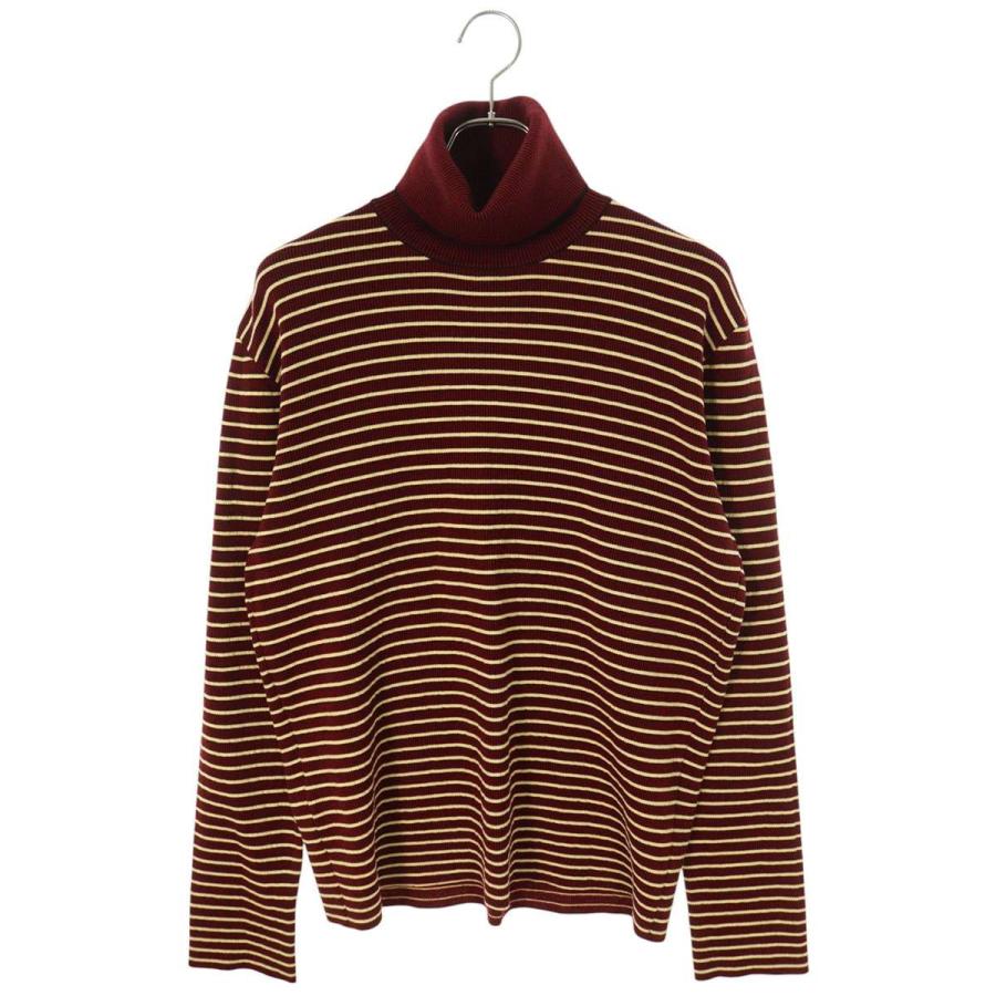 MARNI マルニ DVMG0005Q0 サイズ:50 ボーダータートルネックニット 