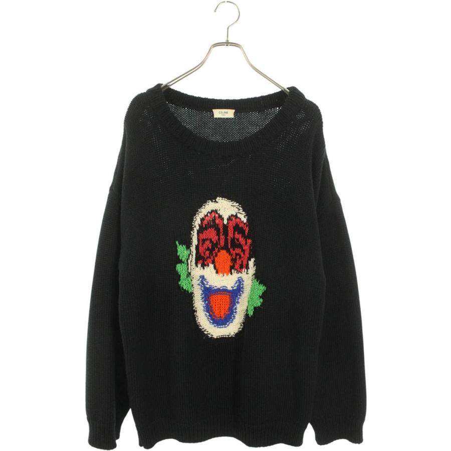 セリーヌ サイズ:M  2A43L717M ボクシークルーネックニット 中古 FK04 CELINE（セリーヌ） ニット サイズ:M 2A43L717M ボクシークルーネック