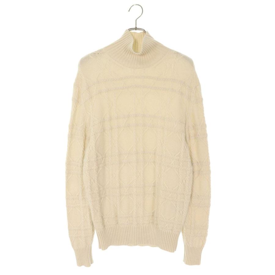 ディオール サイズ:S  25SS  413M646AT738 カナージュカシミヤハイネックニット 中古 BS55 ディオール ニット サイズ:S 25SS 413M646AT738 カナージュカシミヤ