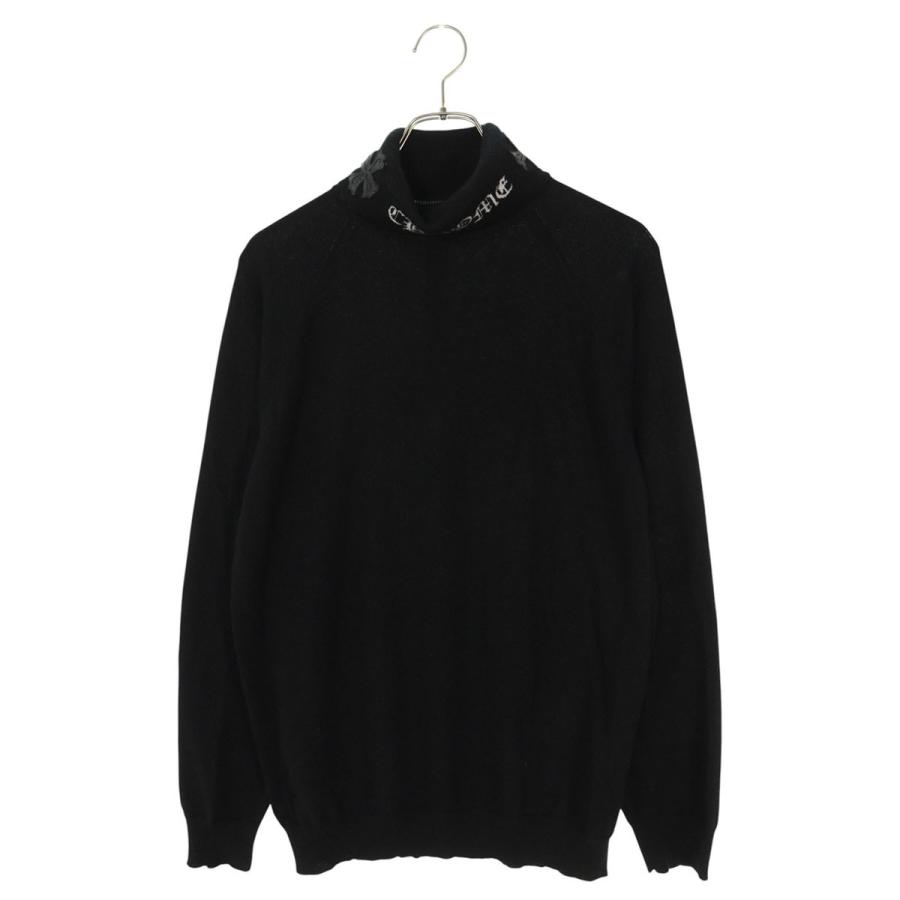 CHROME HEARTS（クロムハーツ） ニット サイズ:M CHレザーパッチロゴ