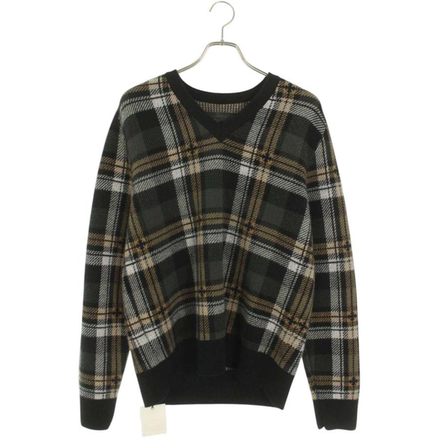 CHROME HEARTS（クロムハーツ） ニット サイズ:M BIG CITY チェック柄V
