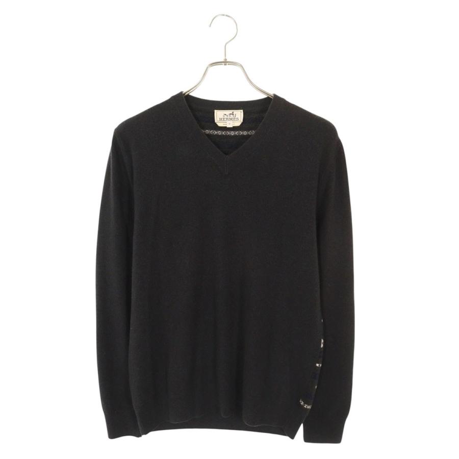 エルメス サイズ:M カシミヤ混ウールニット 中古 BS99 HERMES（エルメス） ニット サイズ:M カシミヤ混ウールニット 中古