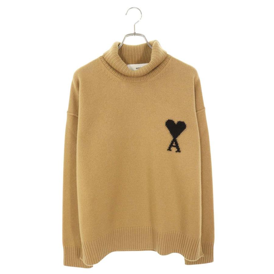 アミアレクサンドルマテュッシ  25AW  UKS839 ハートA刺繍タートルネックニット メンズ L AMI Alexandre Mattiussi アミアレクサンドルマテュッシ ニット サイズ