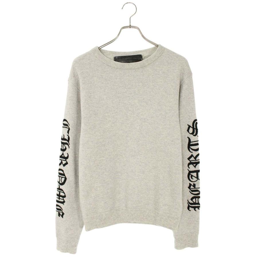 CHROME HEARTS（クロムハーツ） ニット サイズ:M 袖ロゴ刺繍カシミア