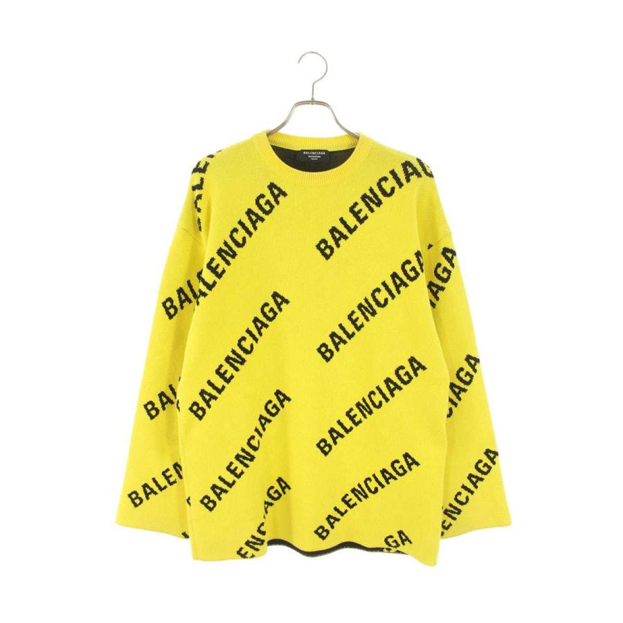 BALENCIAGA（バレンシアガ） サイズ:XS 657401 T3200 ロゴ総柄ニット