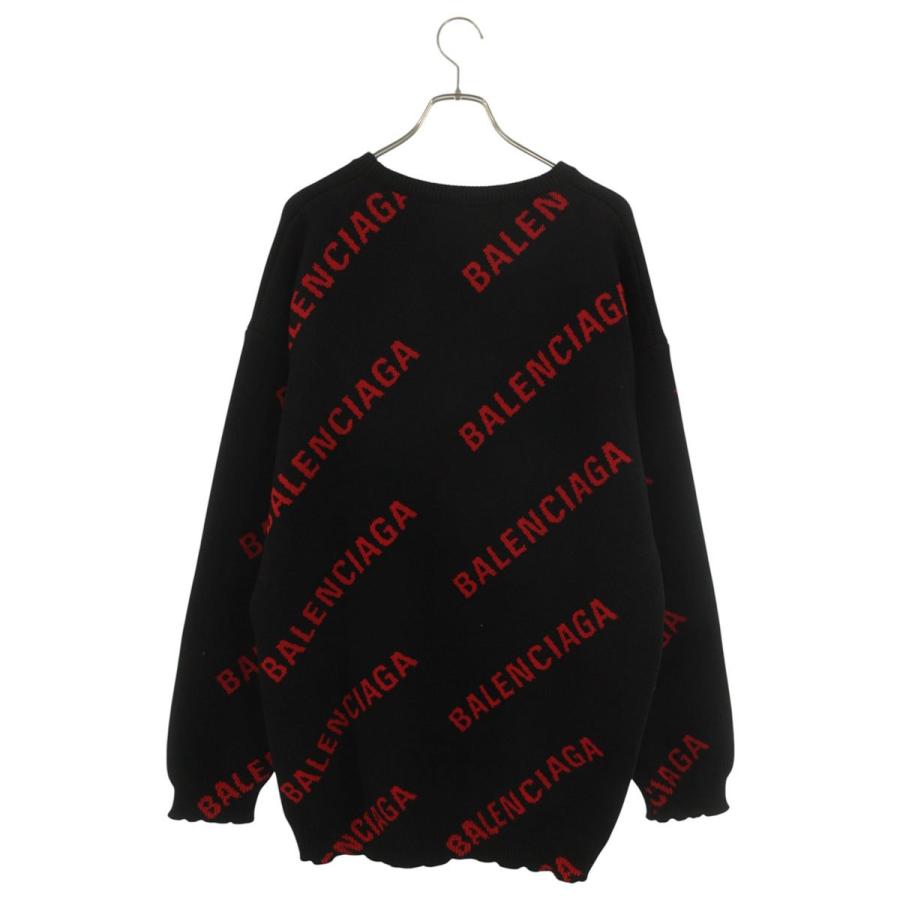 BALENCIAGA（バレンシアガ） ニット サイズ:L 625970 T3178 ロゴ総柄 
