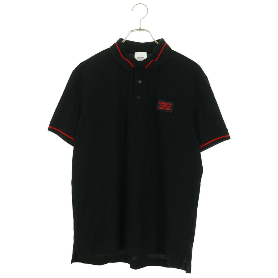 BURBERRY（バーバリー） サイズ:L 8025972 ロゴパッチ半袖ポロシャツ