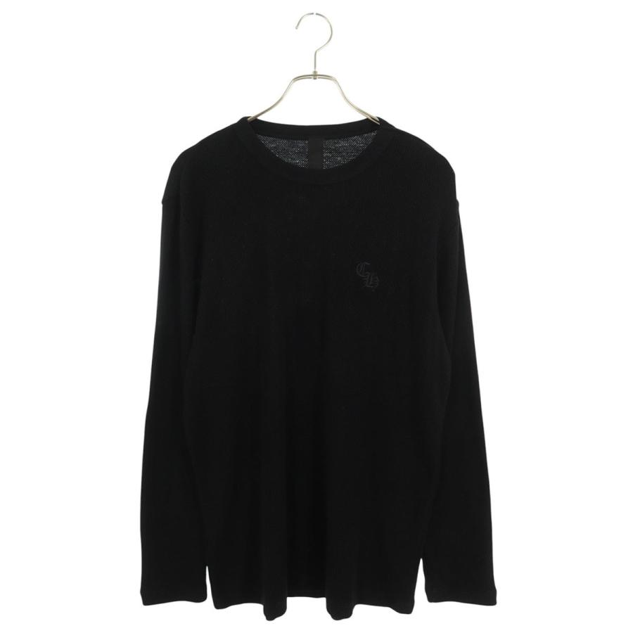 クロムハーツ サイズ:XL  Y NOT CHロゴ刺繍サーマルニット長袖カットソー 中古 OS06 CHROME HEARTS（クロムハーツ） 長袖カットソー サイズ:XL Y NOT CH