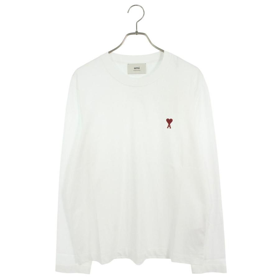 アミアレクサンドルマテュッシ サイズ:L  BFUTS235724 ハートA刺繍長袖カットソー 新古品 SB01 AMI Alexandre Mattiussi アミアレクサンドルマテュッシ サイズ:L