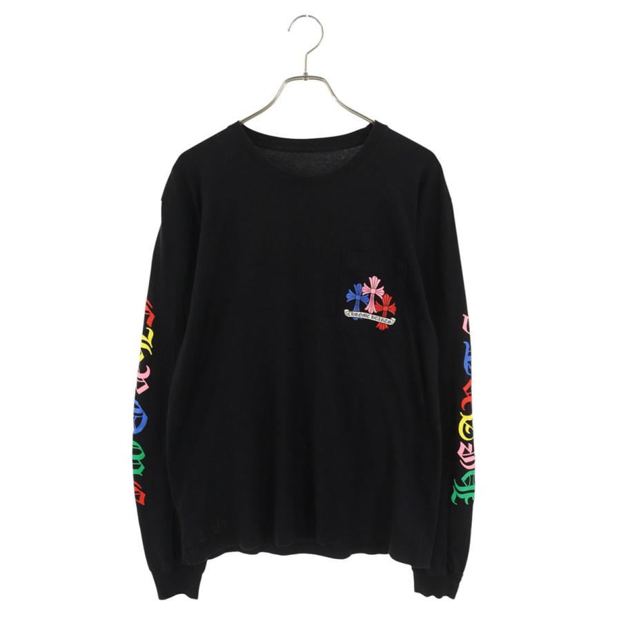 CHROME HEARTSマルチセメタリークロスプリント長袖カットソー ロンT