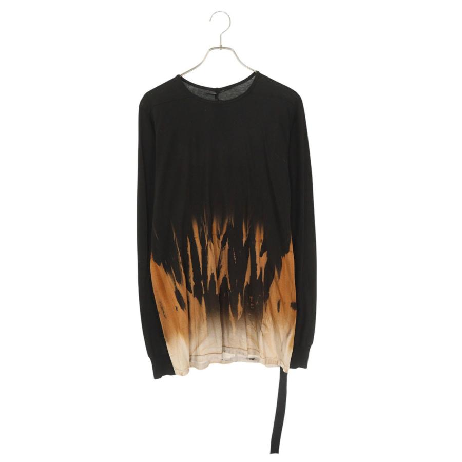 ダークシャドウ サイズ:M DU02D2260 フレイムプリントレベル長袖カットソー 新古品 SS13 DRKSHDW（ダークシャドウ） サイズ:M DU02D2260 フレイムプリント