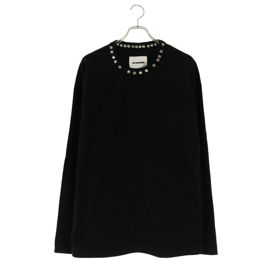 ジルサンダー サイズ:XL  25AW  J22GC0216 ネックスタッズ長袖カットソー 中古 BS99 JIL SANDER（ジルサンダー） サイズ:XL 25AW J22GC0216 ネックスタッズ