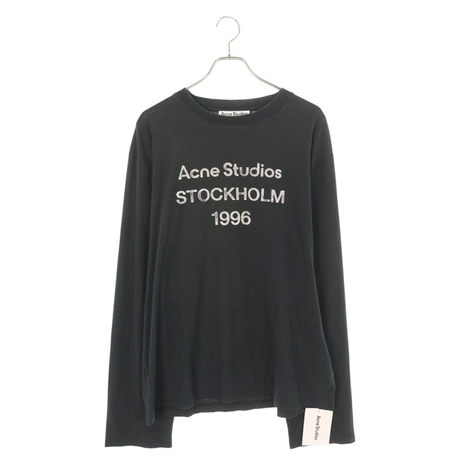 アクネストゥディオズ サイズ:XXS  FN-UX-TSHI000016 ヴィンテージ加工ロゴプリント長袖カットソー 中古 SB01 Acne Studios（アクネ ストゥディオズ） サイズ:M FN-UX-TSHI000016