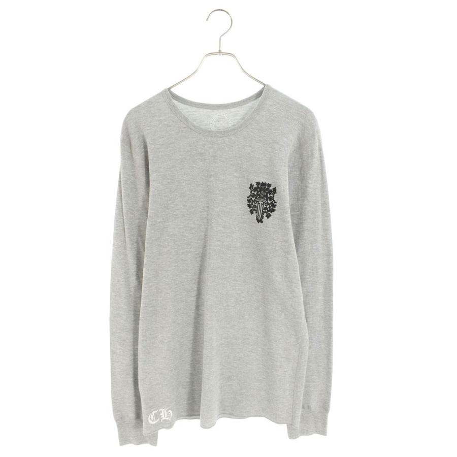 クロムハーツ サイズ:XL  Thermal L S バックダガープリントサーマル長袖カットソー 中古 FK04 CHROME HEARTS（クロムハーツ） 長袖カットソー サイズ:XL Thermal L S