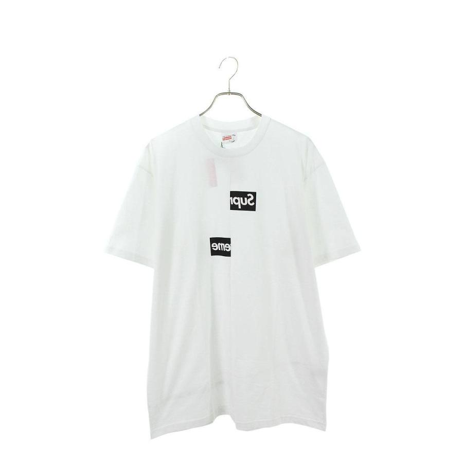 シュプリーム Supreme コムデギャルソンシャツ 18aw Split Box Logo Tee スプリットボックスロゴtシャツ L ホワイト Hj12 中古 0054 Rinkan 通販 Yahoo ショッピング