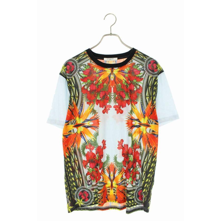 ジバンシィ GIVENCHY 12P 7753 477 サイズ:S 極楽鳥花プリントTシャツ 中古 BS99 :10519-210619