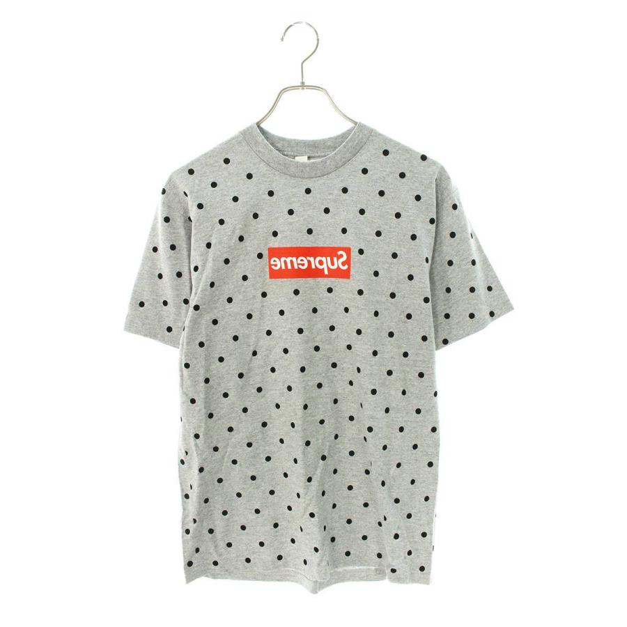 シュプリーム SUPREME コムデギャルソンシャツ 12SS Box Logo Tee サイズ:S ドットミラーボックスロゴTシャツ  OM10