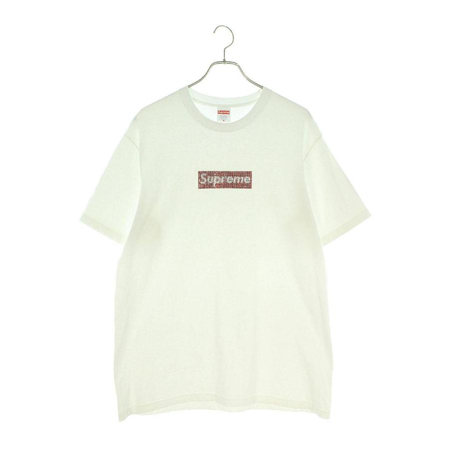 21高い素材 シュプリーム Supreme スワロフスキー 19ss Swarovski Box Logo Tee サイズ M スワロフスキーボックスロゴtシャツ 中古 Om10 半袖 Floridapace Gov