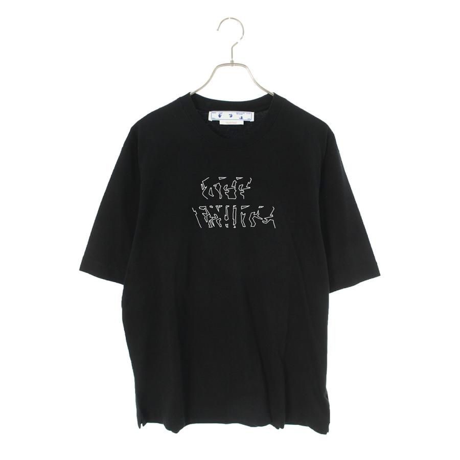 オフホワイト OFF-WHITE 22SS OMAA119S22JER0081001 サイズ:L ニーンアロープリントTシャツ 新古品 FK04