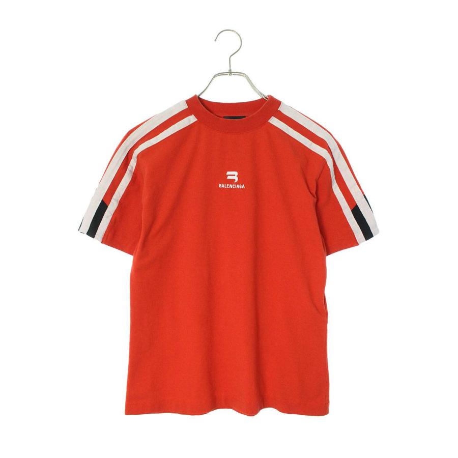 バレンシアガ 22AW 704070 TMVG4 ロゴタイトフィットTシャツ メンズ L