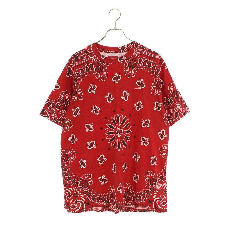 Supreme / 21SS/Small Box Tee Bandana/M/コットン/RED Supreme（シュプリーム） サイズ:L 21SS Small Box Tee Red Bandana