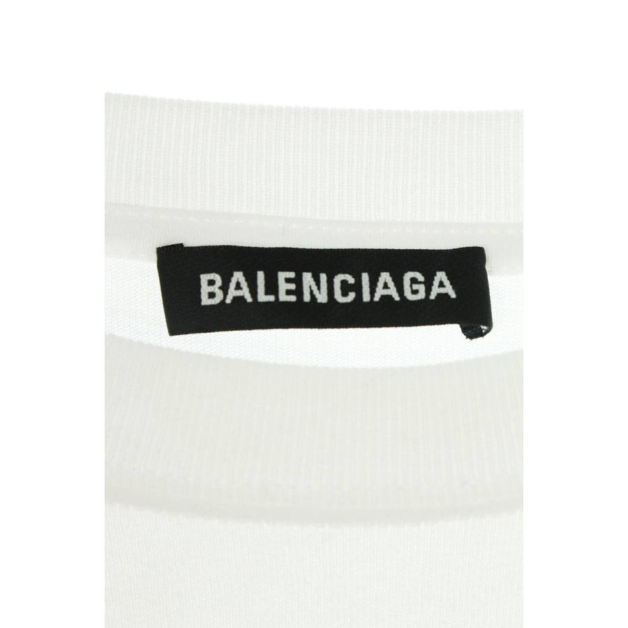 バレンシアガ BALENCIAGA 20SS 620969 TIV50 サイズ:L フロントロゴプリントオーバーサイズTシャツ 中古 SB01