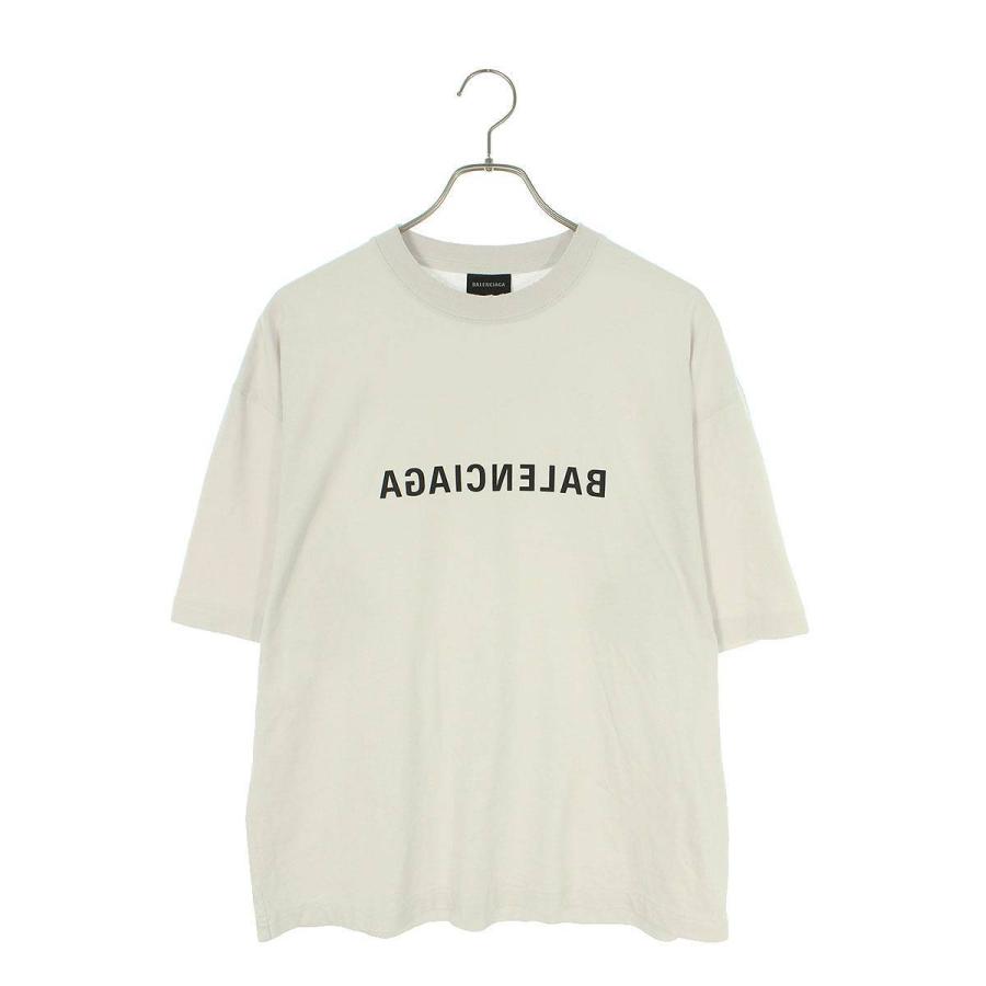 バレンシアガ 18AW 528409 TBV36 バックロゴ刺繍 Tシャツ トップス