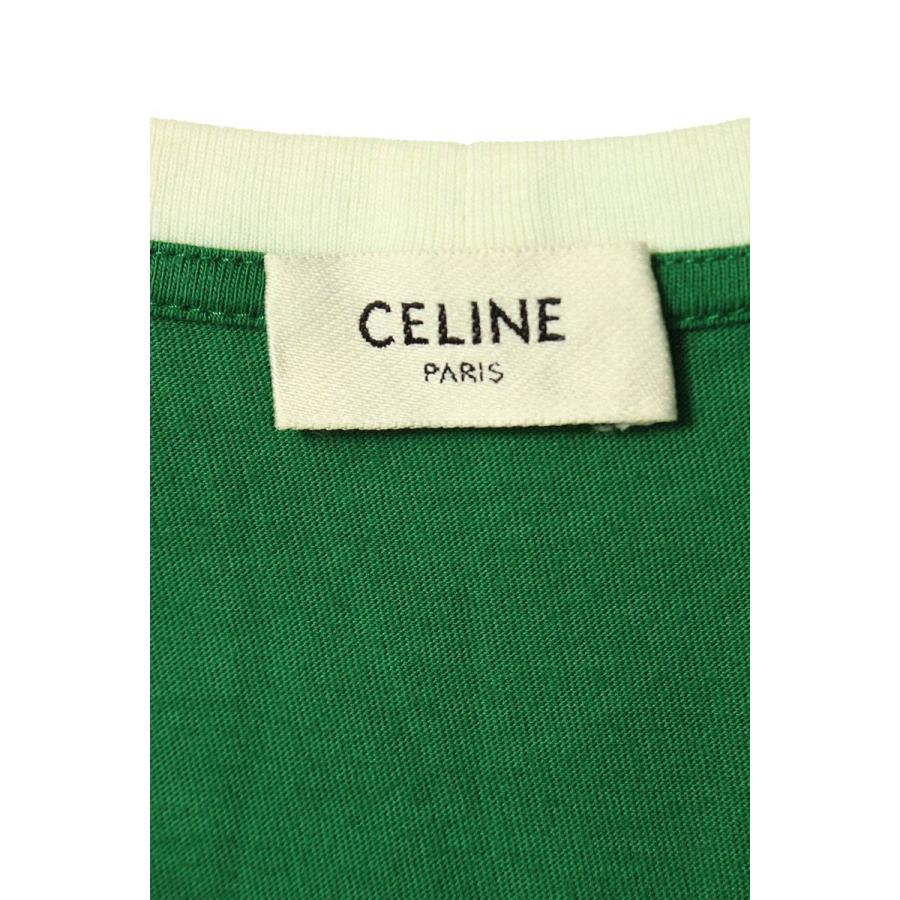 セリーヌバイエディスリマン CELINE by Hedi Slimane 20SS 2X309693I サイズ:XS フロッキープリントTシャツ 中古 SB01｜rinkan｜03