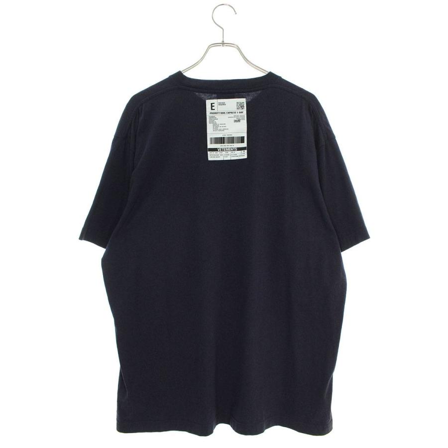 ヴェトモン VETEMENTS SS20TR304 サイズ:L バーコードパッチロゴプリントTシャツ 中古 SB01