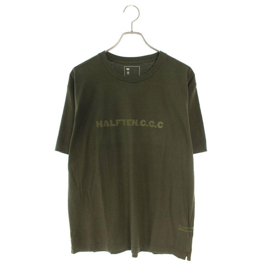 ハーフテン halfTen GARMENT DYE TEE サイズ:2 ロゴプリントTシャツ 