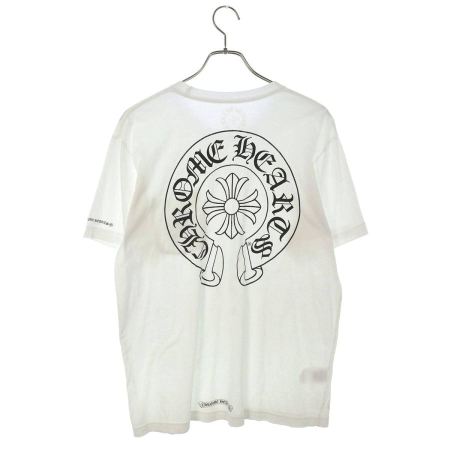 クロムハーツ Chrome Hearts CH T-SHRT/1 サイズ:L バックホースシュープリントポケットTシャツ 中古 SS13｜rinkan｜02