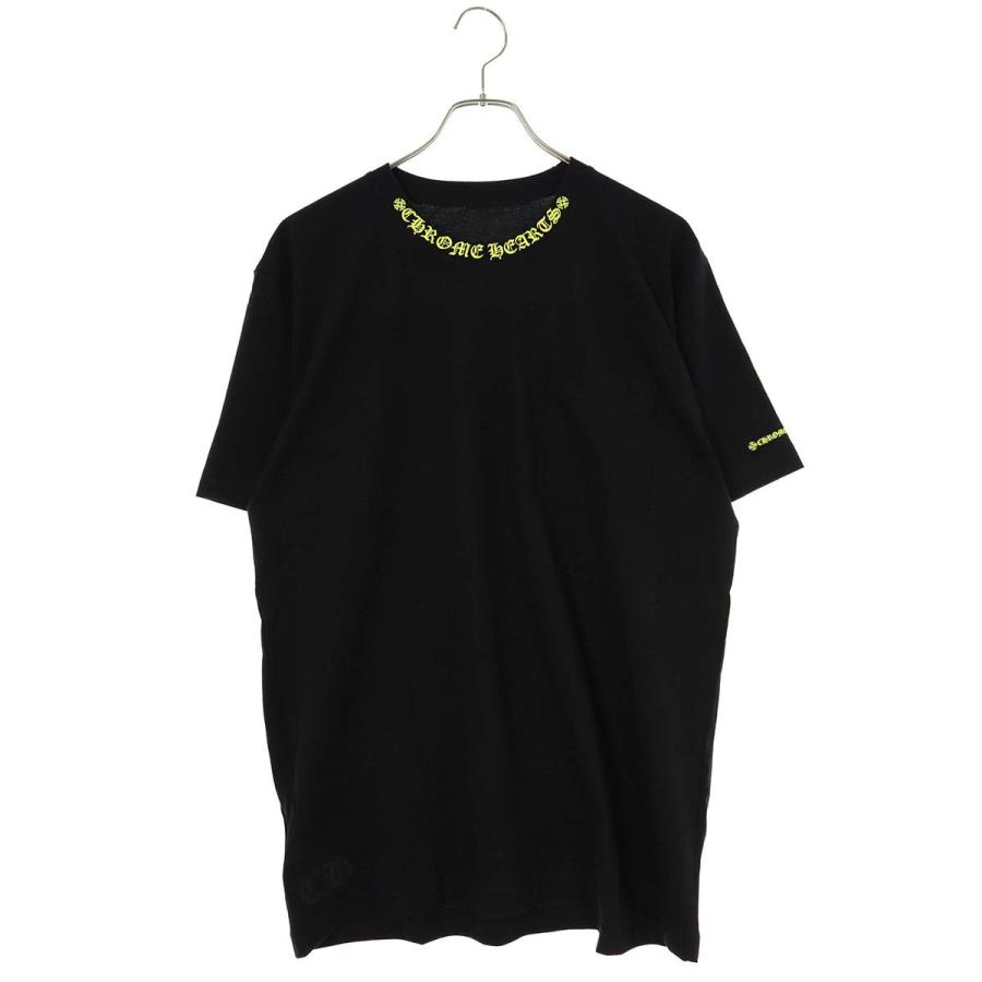 クロムハーツ サイズ:XL CH T-SHRT 1 ネックロゴプリントTシャツ 中古