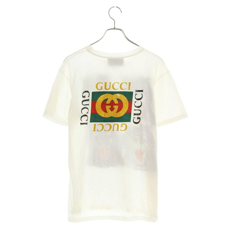 グッチ GUCCI 469307 X9B86 サイズ:S タイガーヴィンテージロゴプリントTシャツ 中古 OM10｜rinkan｜02