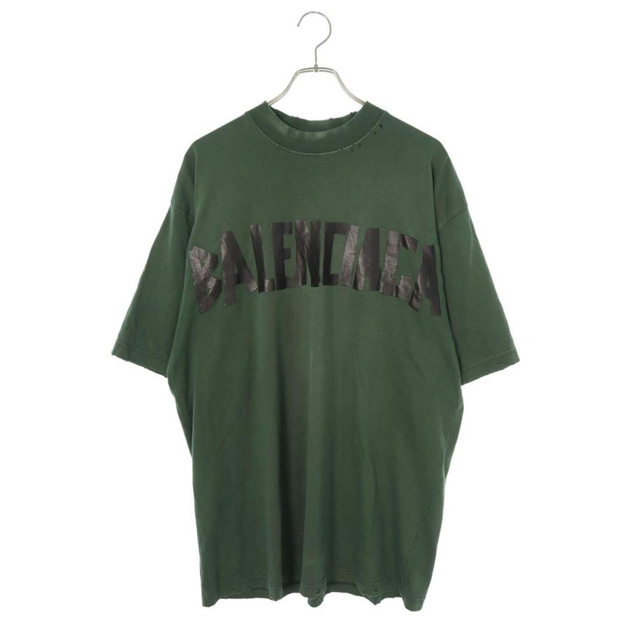 バレンシアガ Tシャツ サイズ:XS ミディアムフィットテープロゴTシャツ 