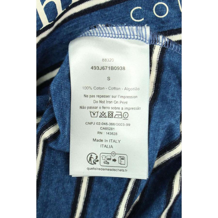 ディオール Tシャツ 493J671B0938 サイズ:S ロゴボーダーTシャツ ディオール Tシャツ 493J671B0938 サイズ:S ロゴボーダーTシャツ