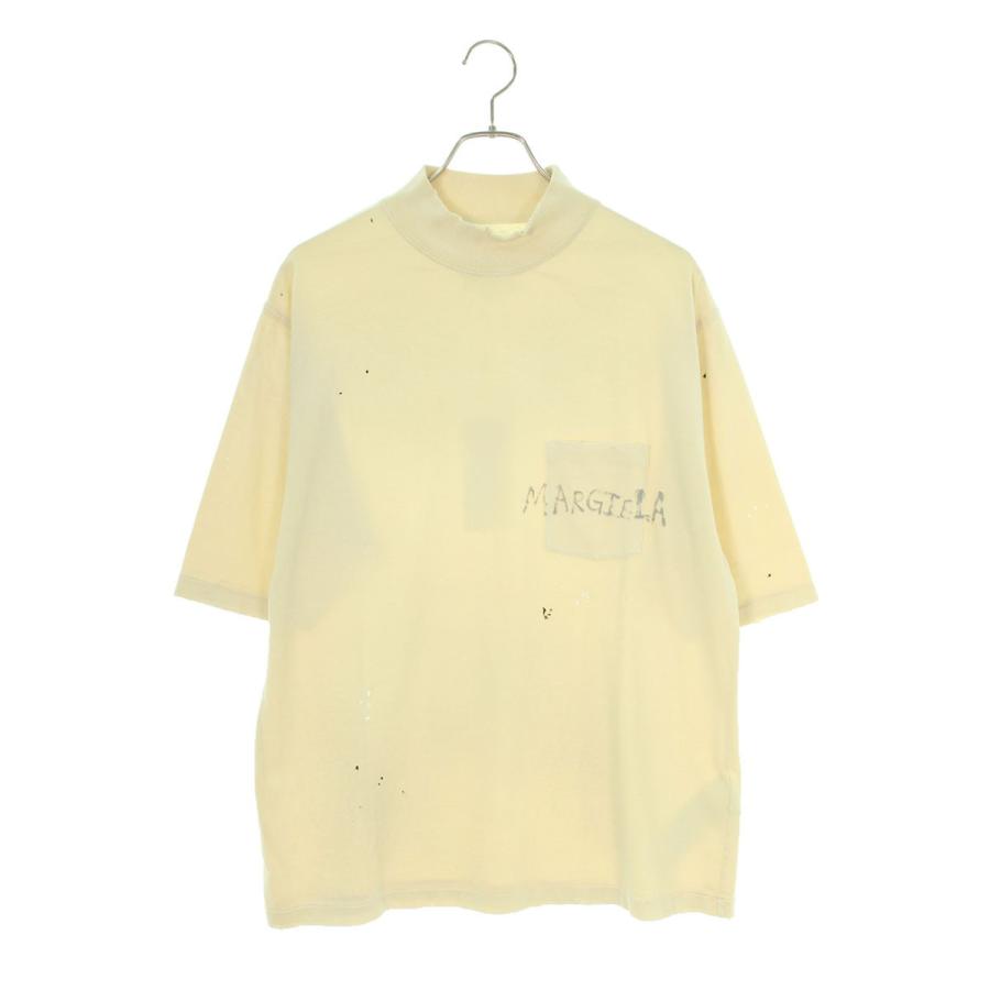 メゾンマルジェラ Tシャツ 24SS サイズ:S ペンキ加工ハイネックTシャツ 