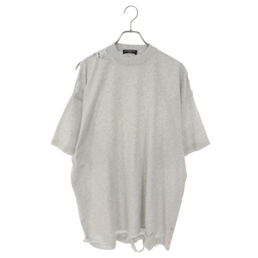BALENCIAGA 22SS デストロイリペア加工オーバーサイズTシャツ