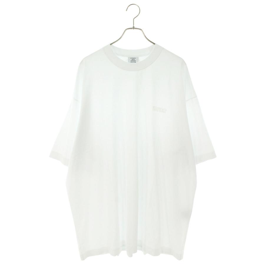 ヴェトモン Tシャツ 24AW サイズ:M エンブロイダリートーナルロゴTシャツ 新古品 BS55 VETEMENTS（ヴェトモン） Tシャツ 24AW サイズ:M エンブロイダリー