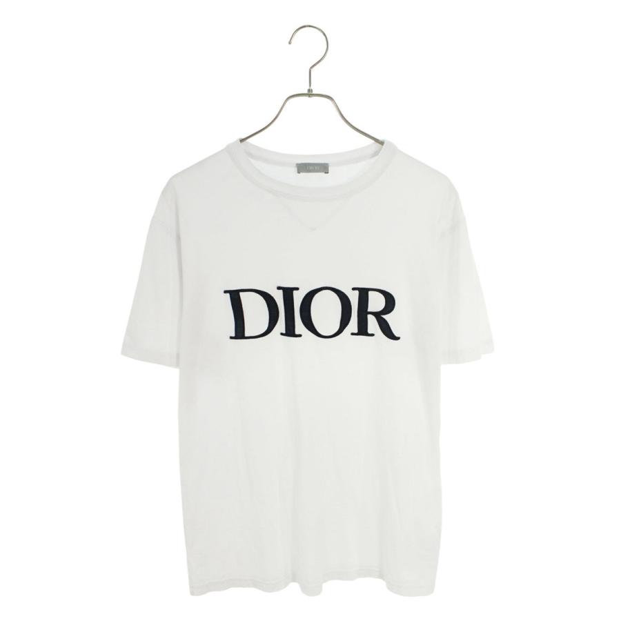 ディオール DIOR 21SS 183J685A0677 サイズ:S ロゴ刺繍クルーネックT 