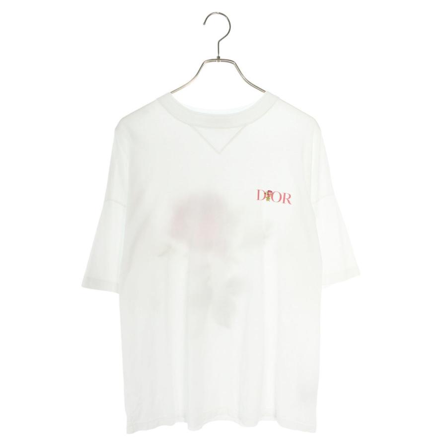 ディオール Tシャツ 22AW 243J685A0677 サイズ:XS ローズ刺繍 ディオール Tシャツ 22AW 243J685A0677 サイズ:XS ローズ刺繍